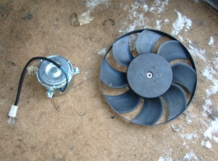 Вентилятор и двигатель системы охлаждения Лады Гранты